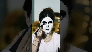 #art daizyaizy bhoot wala makeup 😈#viral #tutorials #ghostmakeup #ytshort @daizyaizyvlogs8325