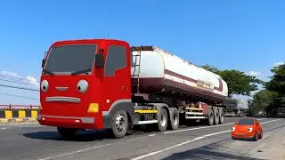 Disini Markasnya Truk Tangki Pertamina, Truk Oleng, Truk Kontainer Besar Mirip Frank Kawan Tayo