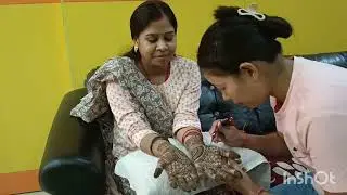 Hair cutting ✂️✂️/keratin treatment/hair wash mini vlog/Roop rang Beauty clinic cum training centre.