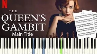 The Queen's Gambit - Main Title || PIANO TUTORIAL || SHEET & MIDI