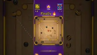 100k 3 no turn 😡😭 1 Turn awesome finish#carrompool #ytshorts #viral