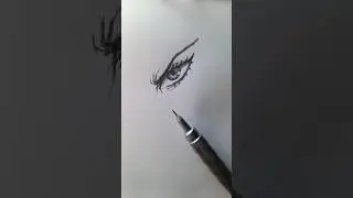 Drawing Sharp Anime Eyes Made EASY 😎🔥 #art #shorts #foryou #tutorial #satisfying #howto #anime