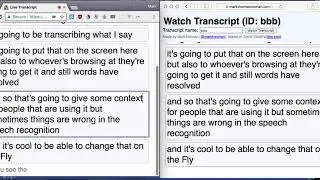 Live Transcript Demo