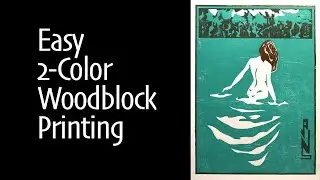 Making a 2-Color Woodblock Print, Easy Registration