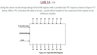design 8-bit shift register with a parallel load 