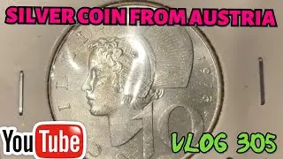 Silver coin from AUSTRIA 10 Schillings 1973 #silver#coins #Austria