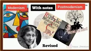 Modernism and Postmodernism explain in simple language. Meaning, Writers and works @HappyLiterature 