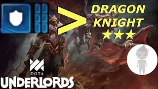3 Star Dragon Knight Can't Beat 6 Warriors | Dota Underlords
