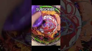 Spin Paint purple brown red silver #satisfying #trending #viral #shorts #short #christmas #video