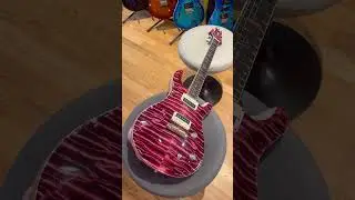 Stunning one of a kind PRS Guitars Private Stock McCarty Insane Quilt Maple top, pomegranate finish