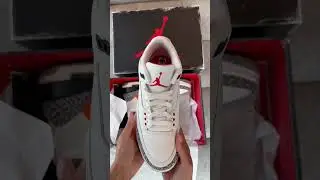 UP CLOSE with the Air Jordan 3 White Cement Reimagined 🔥 #asmr #unboxing #jordan