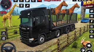 Animal Transportation Truck Simulator Gameplay #androidgameplay #truckgame #animaltransportation 