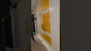 Painting Over A Bright Yellow Wall With A Crisp Neutral Color SW 9109 Natural Linen!