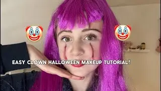 ПРОСТОЙ МАКИРОВКА КЛОУНА НА ХЭЛЛОУИН! 🤡 |itzz.flo1