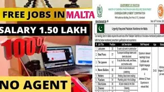 FREE JOBS IN MALTA | No Agent | How to apply | Full process