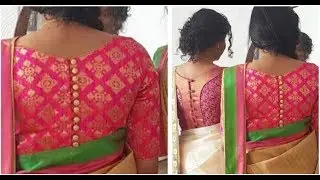 Back Open Blouse With Boat Neck | Tamil (DIY)