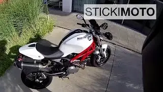 Walkaround & Startup Ducati Monster 796 1100 MotoVlog Deutsch Sound Test Köln English Subtitles