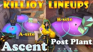 Top 15 NEW Ascent Killjoy Post Plant Lineups | Killjoy Lineups Ascent | KJ Setups Ascent