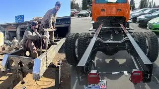 Manufacturing a Trailer Chassis by Hand | How to Build Trailer Chassis |Semi Trailer Production Line