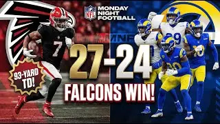 Falcons Upset Rams on MNF! Bijan Robinson's Historic 93-Yard TD!