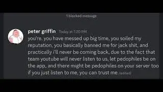 Peter Griffin discord message (scary)
