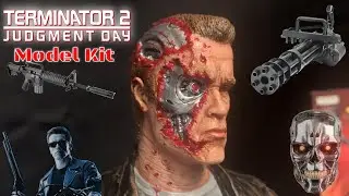 1991 Terminator 2 T-800 Model Kit Horizon Battle Damage