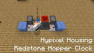Hypixel Housing - Redstone Clock (Etho's Hopper Timer)