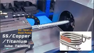 Tube twisting machine   Coaxial Heat Exchanger Stainless Steel Copper Tube Twisting Machine