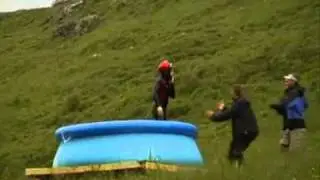 Longest water slide jump