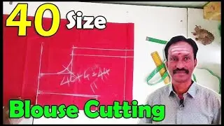 மிக எளிமையான முறையில் 40 inch blouse cutting tamil | 40 size blouse | Sb Tex & Tailors |