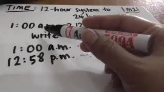 HOW TO CONVERT 12 HOUR SYSTEM TO 24 HOURS SYSTEM?