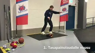 Junnu Hokki harjotus: Tasapaino ja v&auml;lineenhallinta