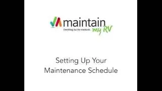 Setting Up Your RV Maintenance Schedule