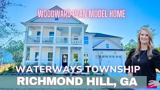 Tour of The Stunning Woodward Model Home in Richmond Hill, GA's Waterways Township