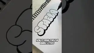 Staela in bubble letters!😍 #drawing #art #satisfyling #letteringstyles #bubblelettering