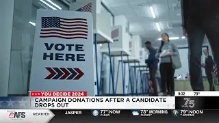 Campaign donation after a candidate drops out