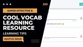 How to use a cool online resource Quizlet.com for learning new vocab!