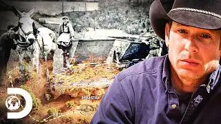 Team Risks Total Collapse Digging For Ancient Gold | Mystery At Blind Frog Ranch