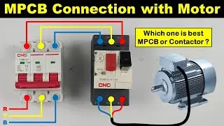 MPCB Direct Connection with Motor Without Using Contactor and overload relay @TheElectricalGuy