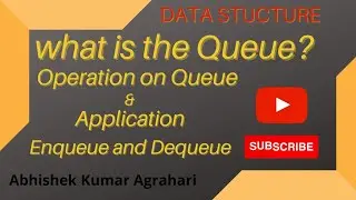 What is the Queues | Operations on Queue | Enqueue |  Dequeue |Applications of Queue | In Hindi 2021