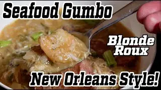Seafood Gumbo with a Blonde Roux | Cajun Cooking from New Orleans Louisiana
