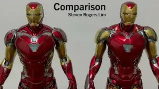 Hot Toys Comparison Iron Man Diecast Mark 80 CMS018-D60 Special Edition Disney D23 Mark 85 MMS528D30