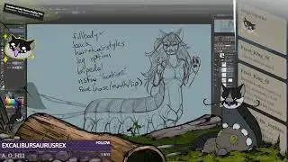 [Art] i wonder if you can hear how nonstop my lil legs are jiggling [working on ref sheet]