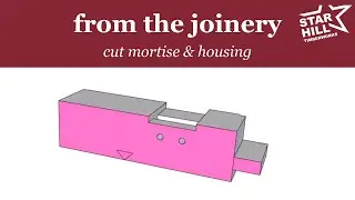 from the bench &mdash; drill the mortise + cut the housing