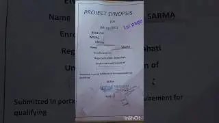 IGNOU PROJECT SYNOPSIS #M.COM#mcop-001