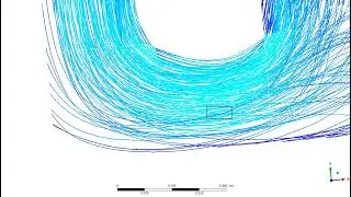 streamlines through a ventilated room using solar chimney