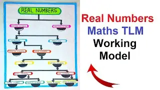 real numbers working model - maths tlm - diy | craftpiller