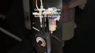 Continuous DTF white ink circulation without turning on the printer 24/7 prevent clogging