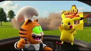 Garfield&rsquo;s Space-Time Kitchen with Pikachu