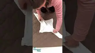 Newborn flat nappy easy fold